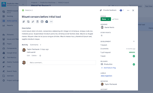 Jenkins Jira - View Development Data
